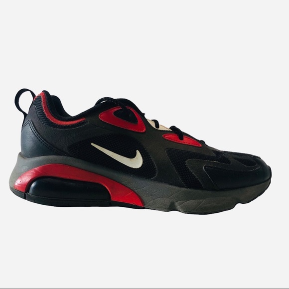 Nike Other - Nike Airmax 200 “Black University Red” Mens Sneakers Size 8